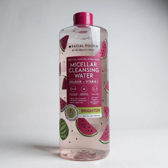 Facial Food Micellar Cleansing Water - Pink - Picture 2 of 7